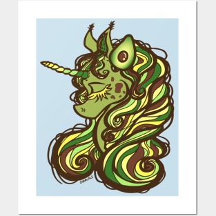 Avocado Unicorn Posters and Art